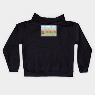 Back yard desert Kids Hoodie